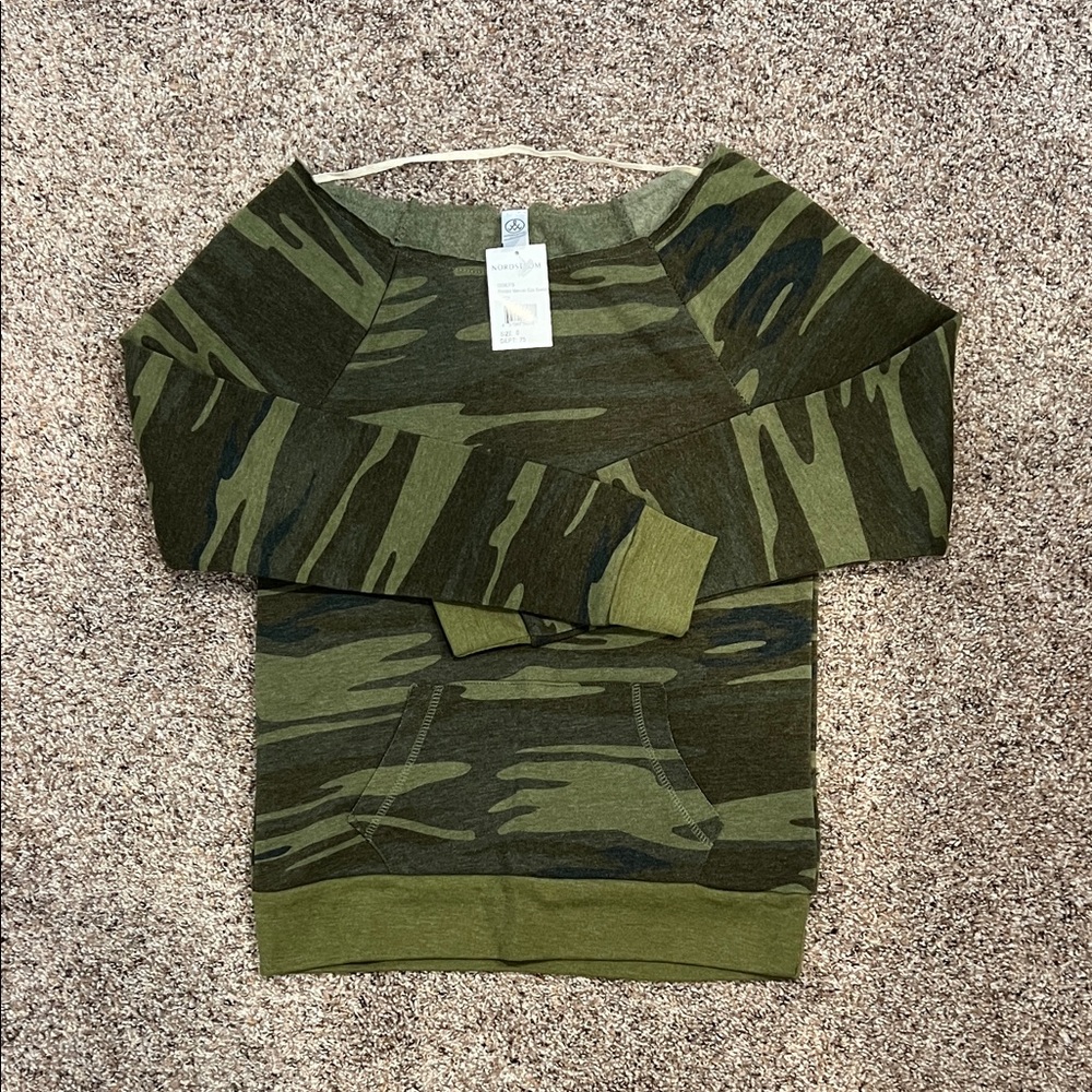 Nordstrom super soft camo sweatshirt